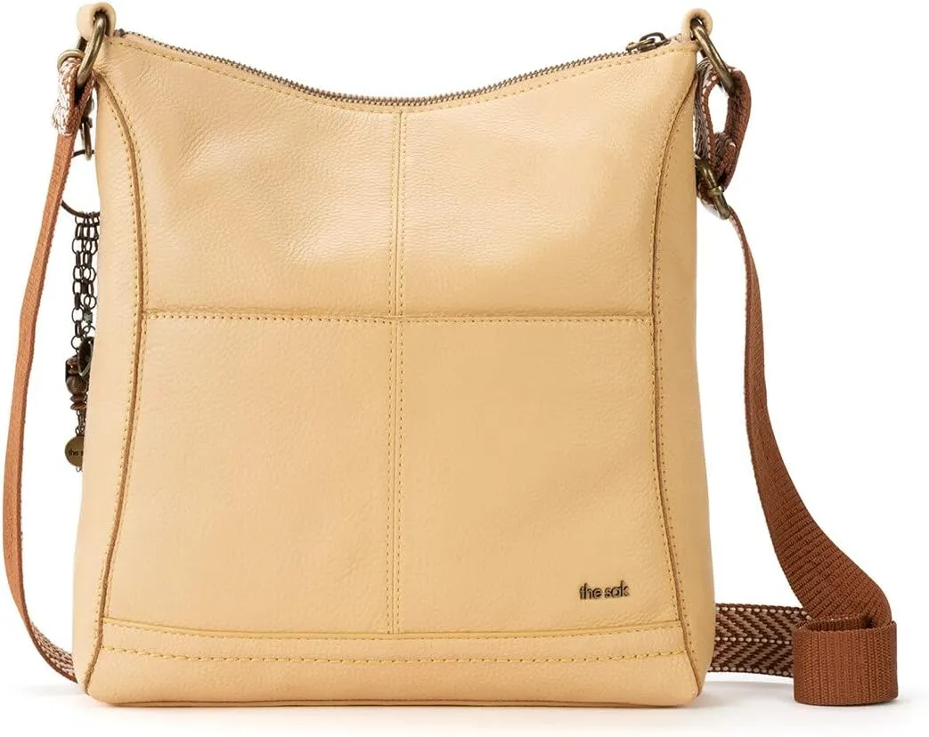The Sak Lucia Crossbody Bag in Leather, Convertible Purse with Adjustable Strap