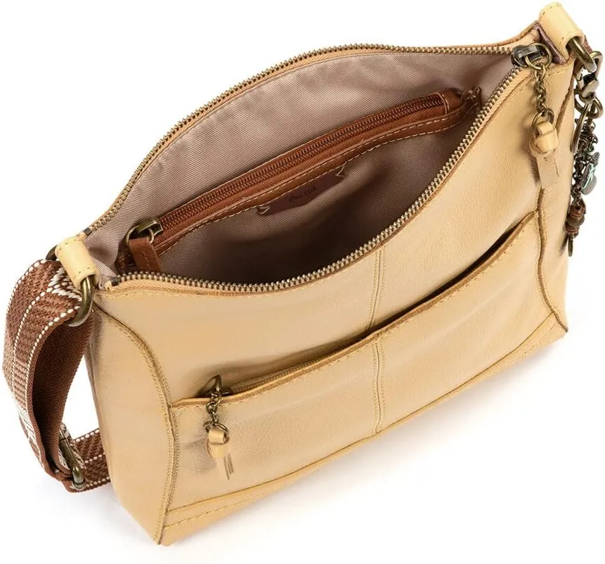 The Sak Lucia Crossbody Bag in Leather, Convertible Purse with Adjustable Strap