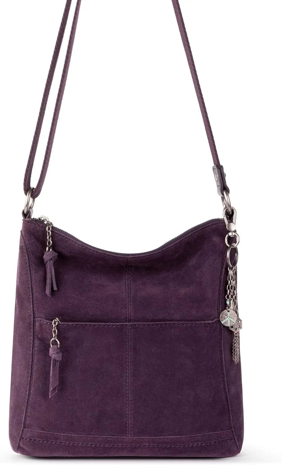 The Sak Lucia Crossbody Bag in Leather, Convertible Purse with Adjustable Strap