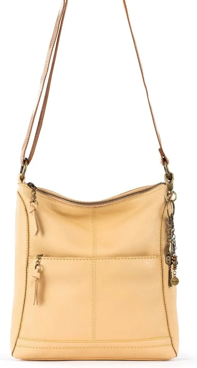 The Sak Lucia Crossbody Bag in Leather, Convertible Purse with Adjustable Strap
