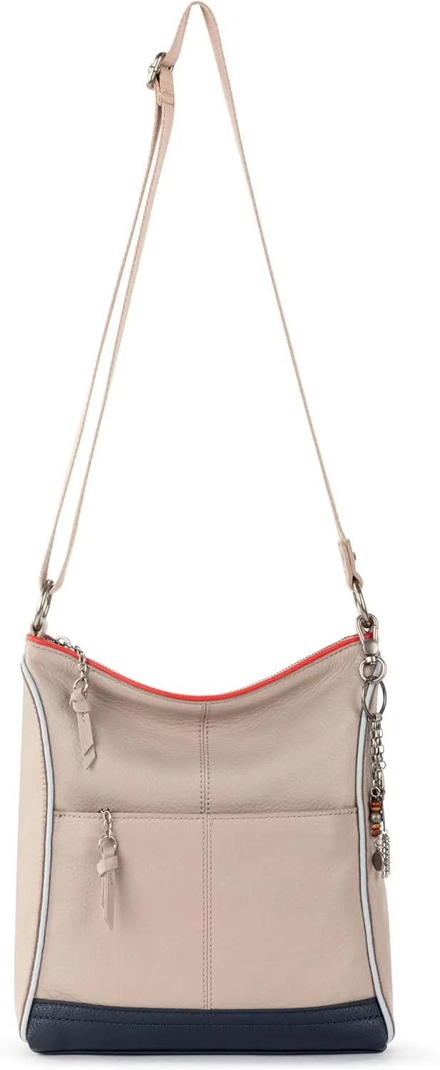 The Sak Lucia Leather Crossbody Purse - Premium Leather Women's Handbag for Everyday & Travel - Cross Body Bag With Zipper