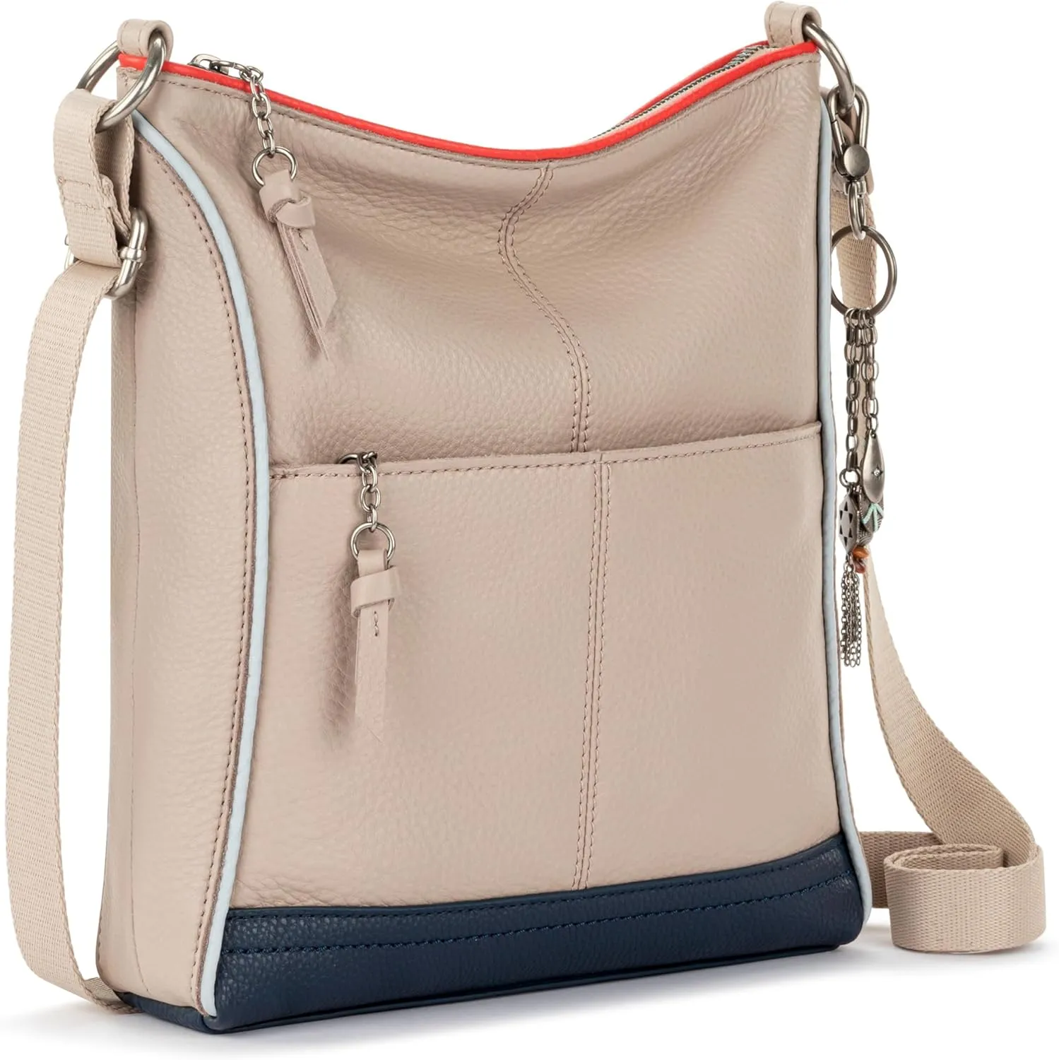 The Sak Lucia Leather Crossbody Purse - Premium Leather Women's Handbag for Everyday & Travel - Cross Body Bag With Zipper