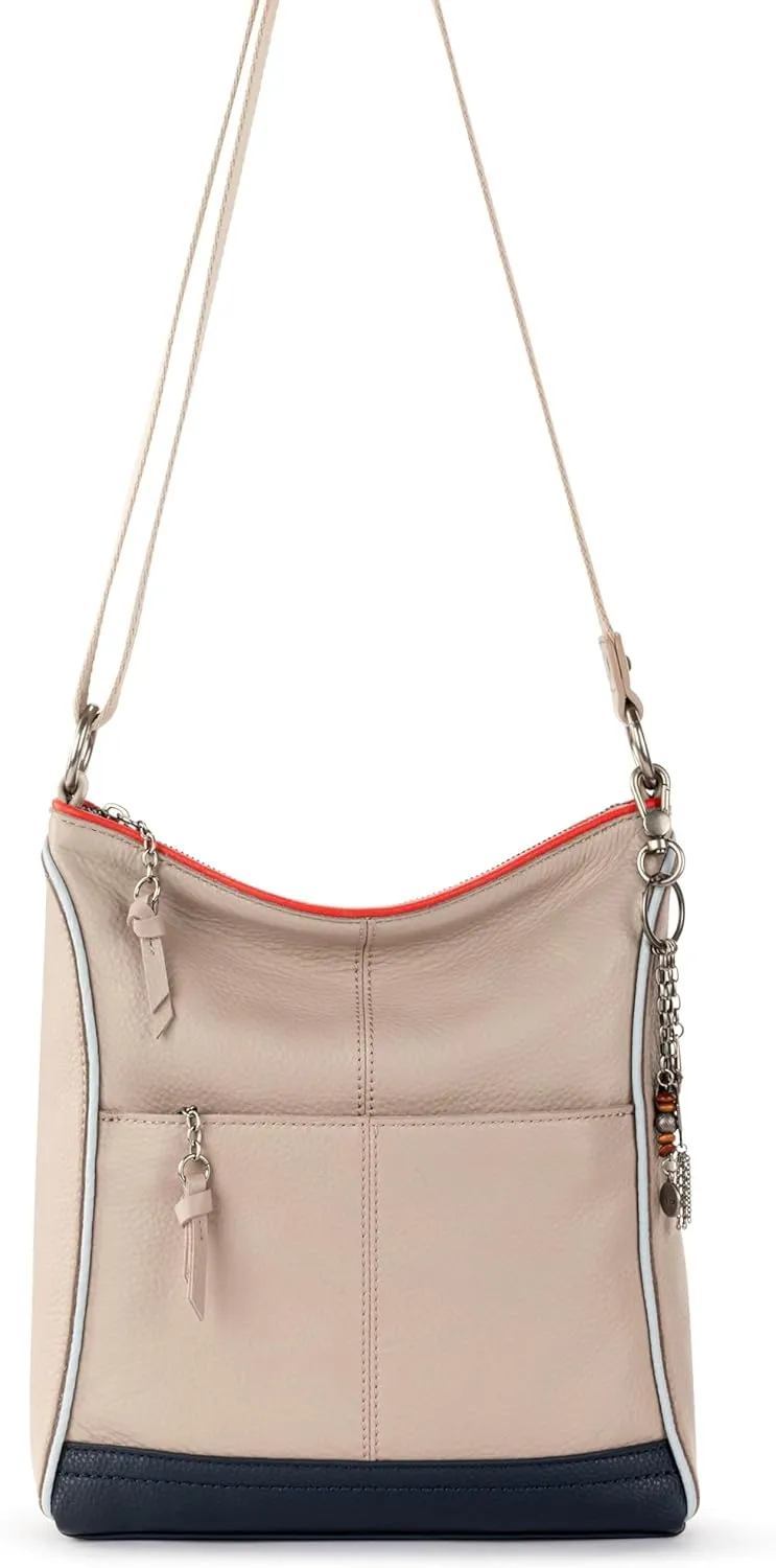The Sak Lucia Leather Crossbody Purse - Premium Leather Women's Handbag for Everyday & Travel - Cross Body Bag With Zipper
