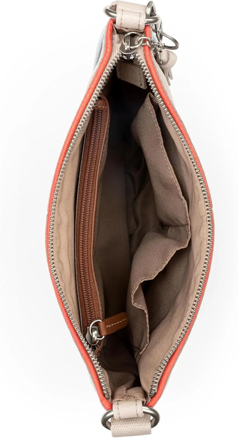 The Sak Lucia Leather Crossbody Purse - Premium Leather Women's Handbag for Everyday & Travel - Cross Body Bag With Zipper