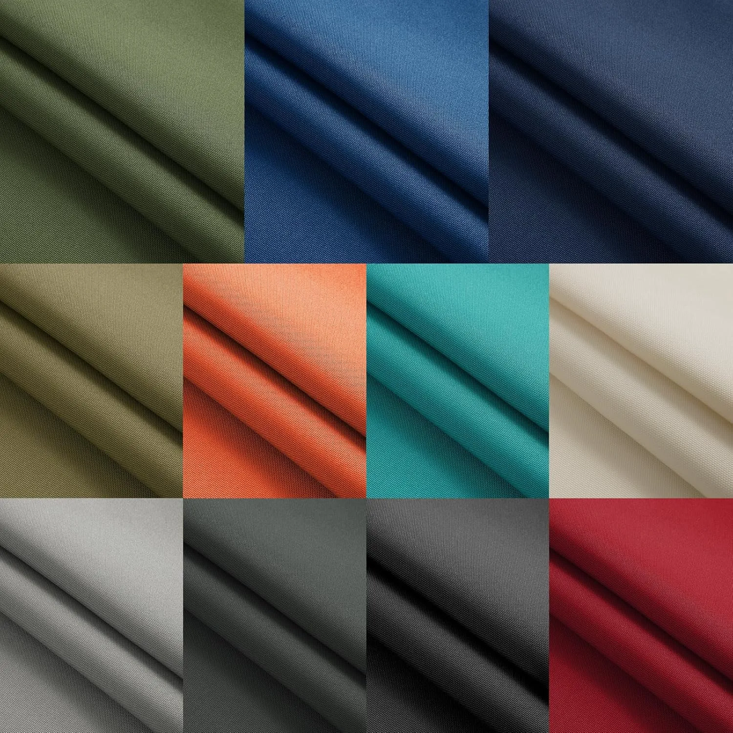 Thickened Waterproof Canvas Fabric by The Yard 1200D 58" W Outdoor Upholstery Material Heavy Duty Cordura Fabric Water Resistant Sewing Material for Chair Patio Cushion Purse Bag 1 Yard Ivory