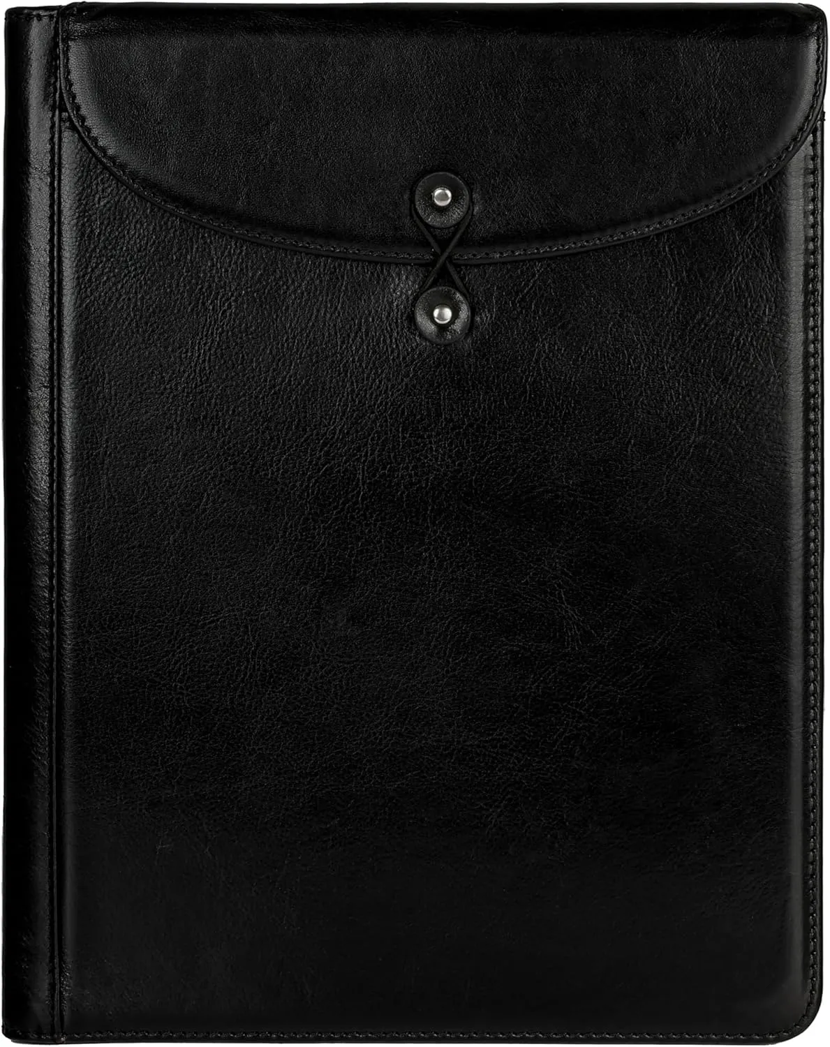 Time Resistance Leather Portolio - Full-Grain Leather Portfolio – Document Briefcase Made in Italy – Tablet size bag