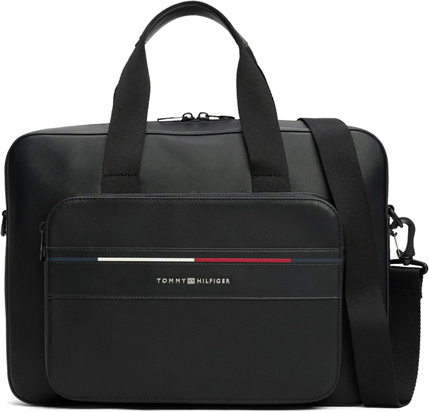 Tommy Hilfiger Foundation Work Bag with Laptop Sleeve and Adjustable Strap
