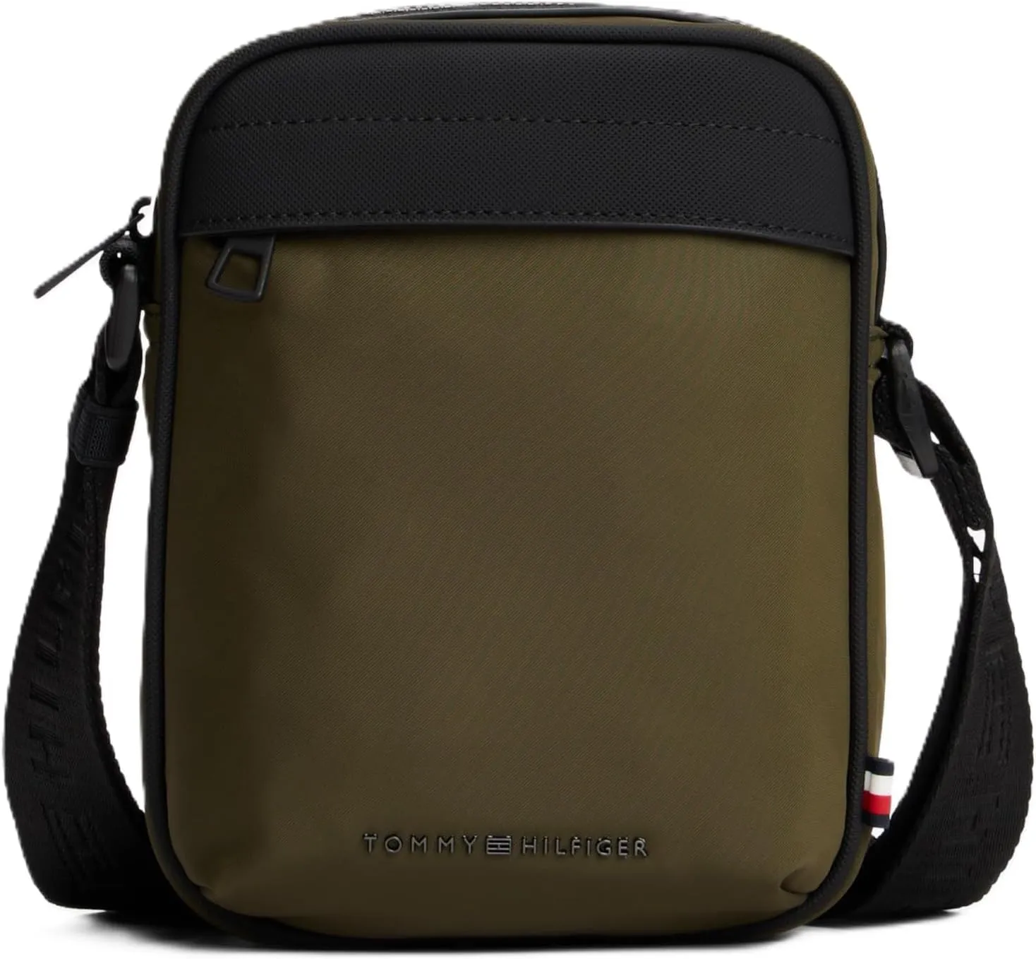 Tommy Hilfiger Repreve Small Crossbody Bag with Zipper and Adjustable Strap