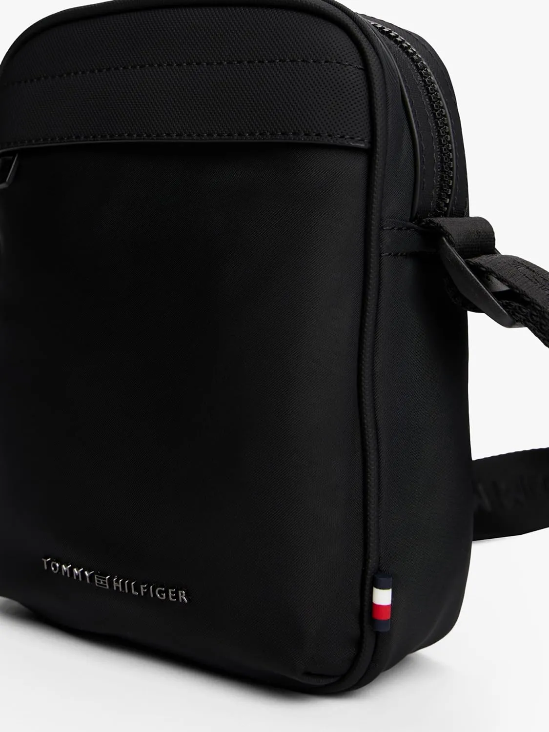 Tommy Hilfiger Repreve Small Crossbody Bag with Zipper and Adjustable Strap
