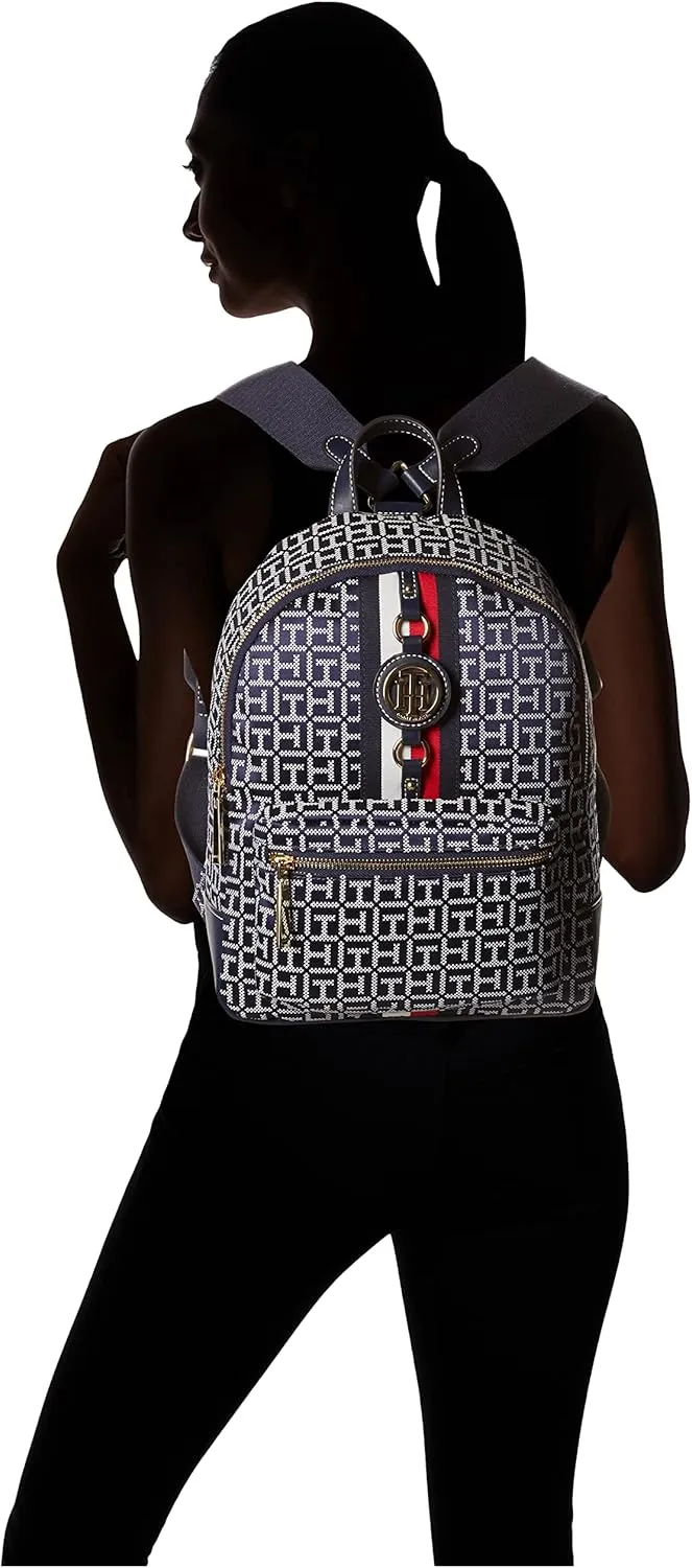 Tommy Hilfiger Womens Jaden Plus BACKPACK, Navy/White
