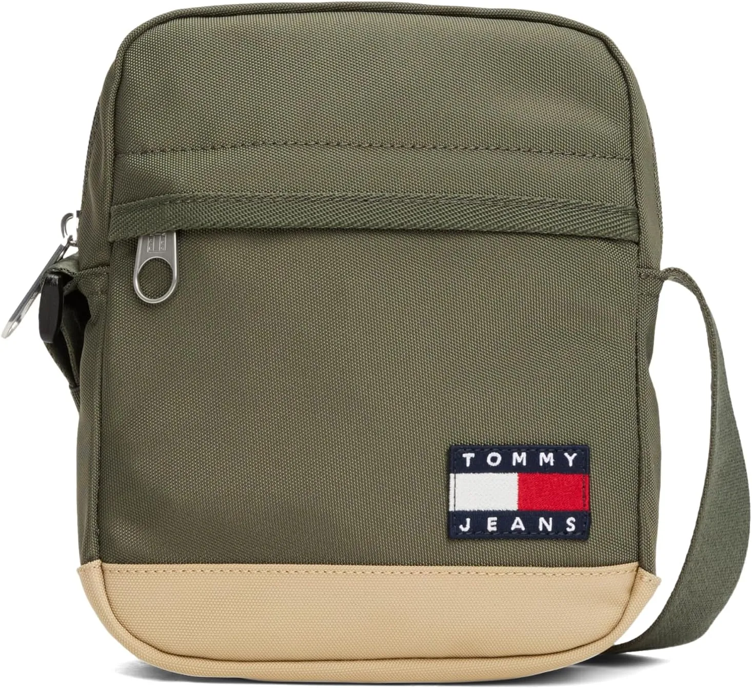 Tommy Jeans Essential Daily Crossbody Bag with Zipper and Adjustable Strap