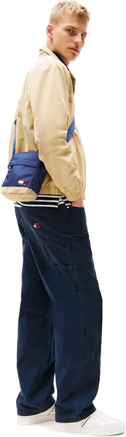 Tommy Jeans Essential Daily Crossbody Bag with Zipper and Adjustable Strap
