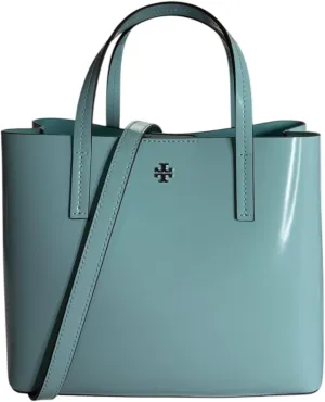 Tory Burch Women's Blake Patent Small Tote Bag (Angel Blue)