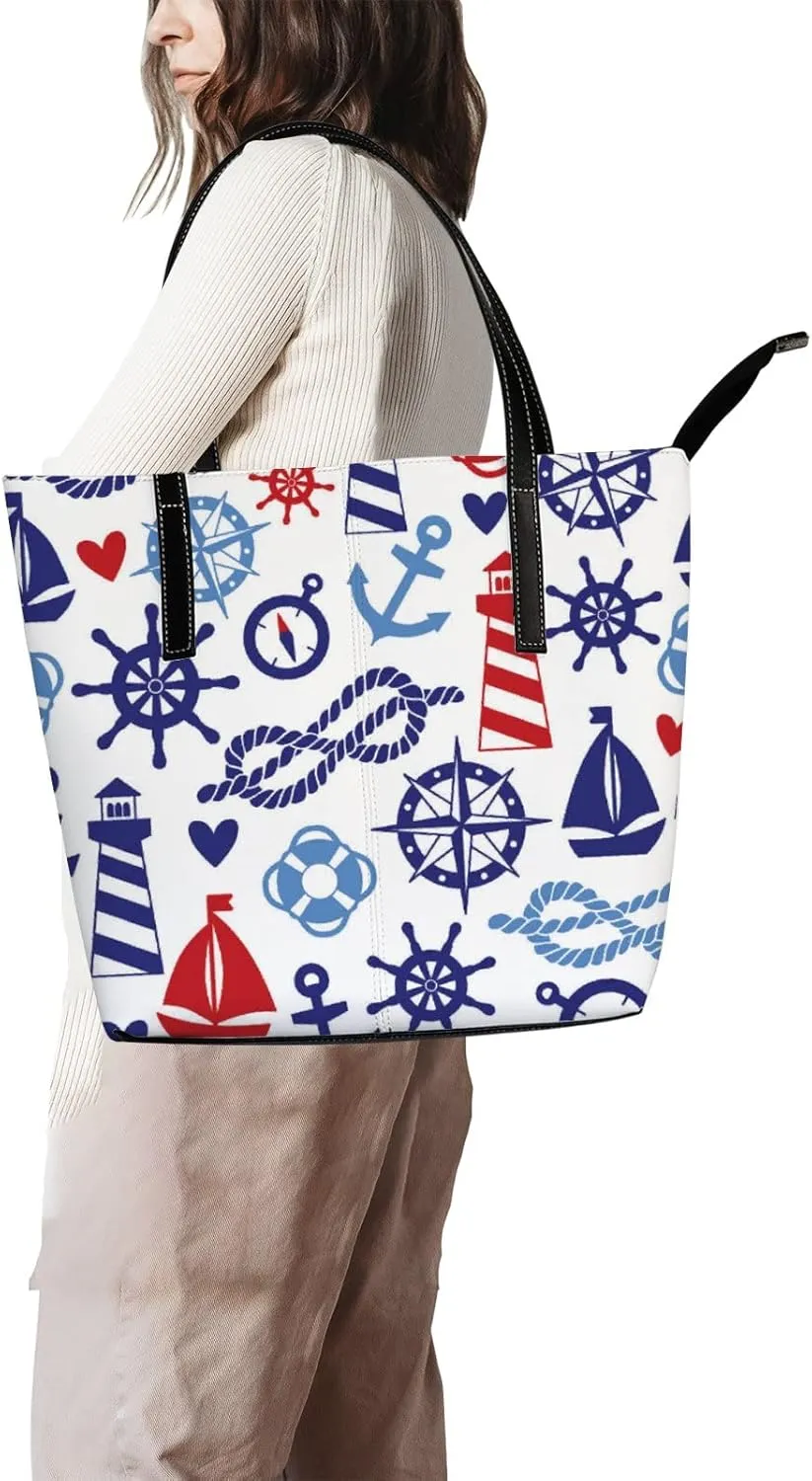 Tote Bag for Women Leather Handbags Women's Handbags Work Coach Handbags Tote Bag with Zipper.
