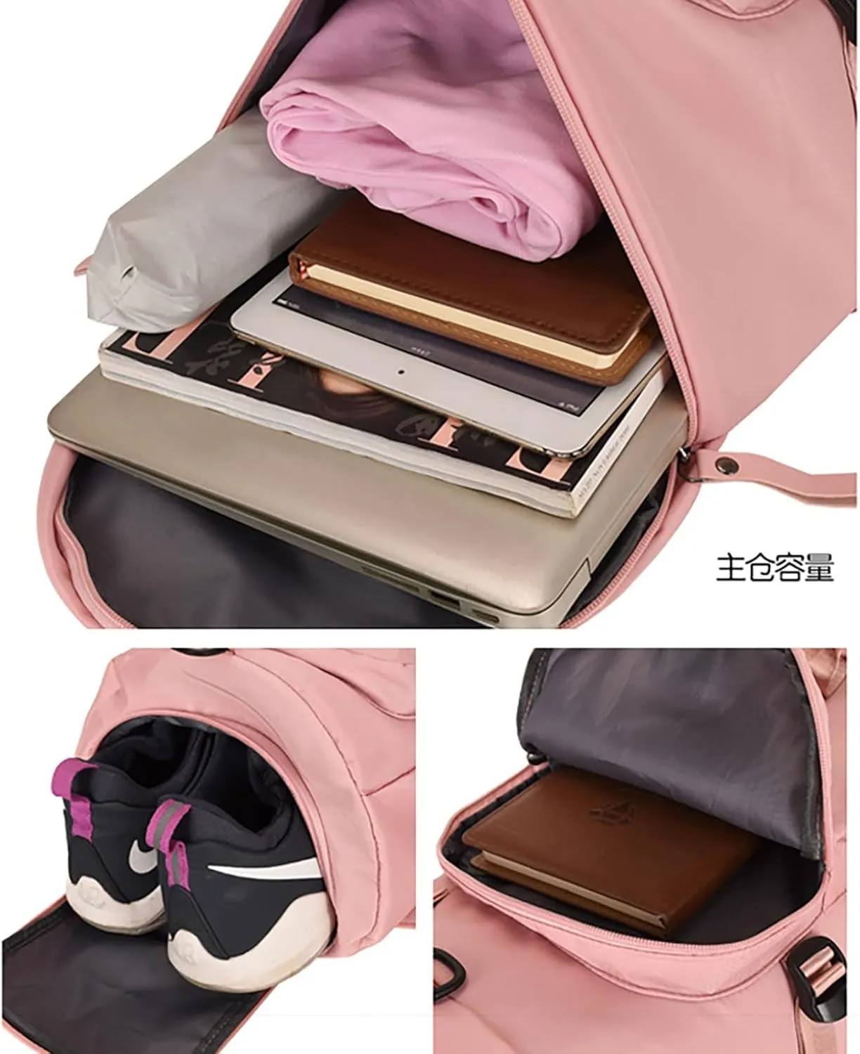 Tote Bag For Women Light Foldable Unisex Sport Backpack Handbags Day pack Weekend Travel Fitness Duffle Bag Overnight Bags D