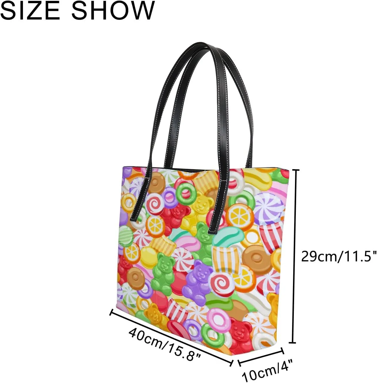Tote Bag for Women PU Leather Handbags Women's Crossbody Handbags Work Tote Bags for Women Coachbags Tote Bag with Zipper