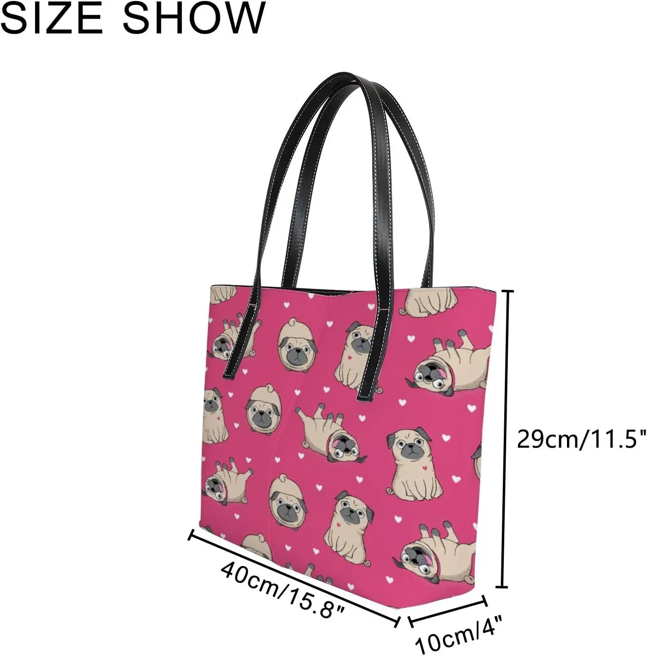 Tote Bag for Women PU Leather Handbags Women's Crossbody Handbags Work Tote Bags for Women Coachbags Tote Bag with Zipper
