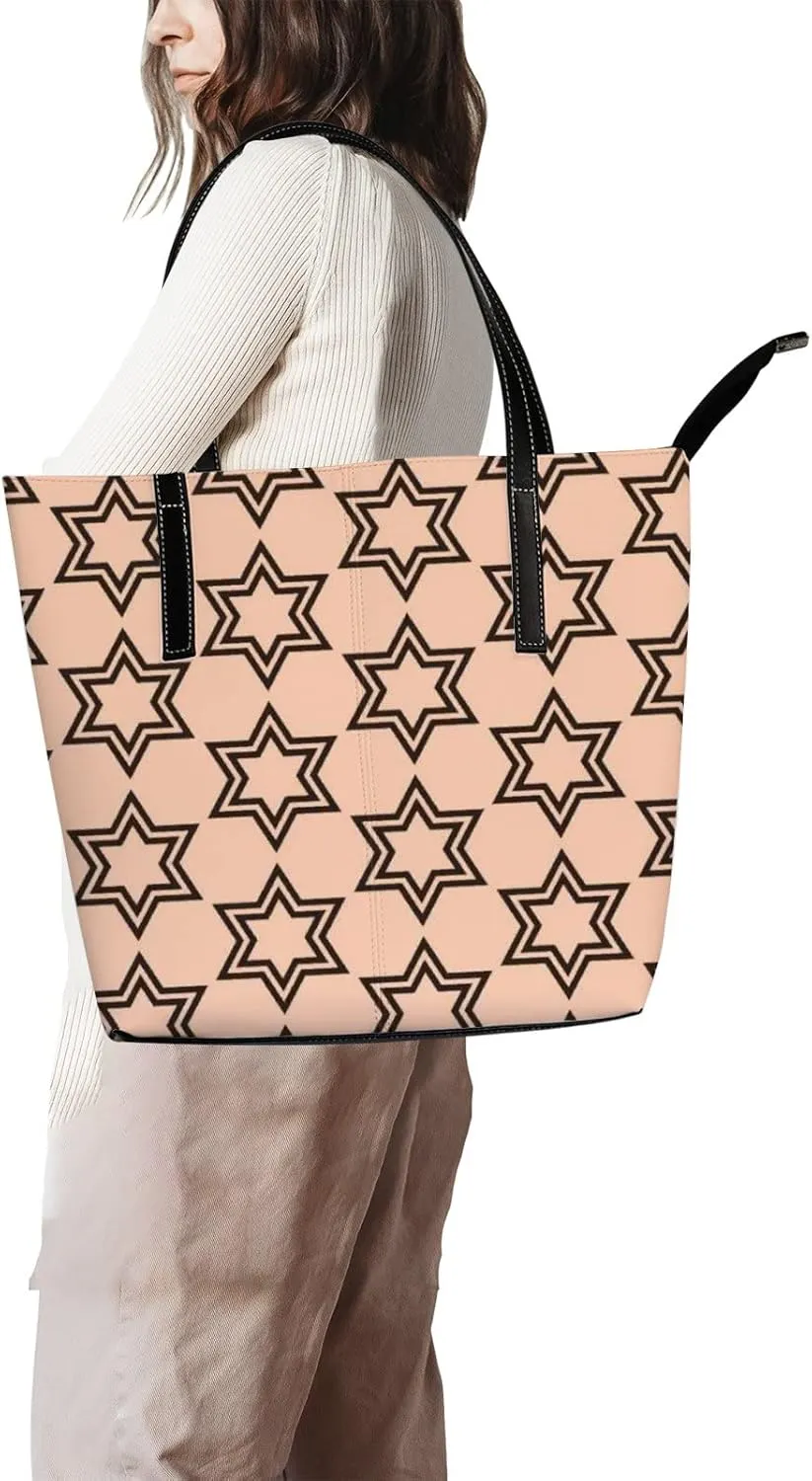 Tote Bag for Women PU Leather Handbags Women's Crossbody Handbags Work Tote Bags for Women Coachbags Tote Bag with Zipper