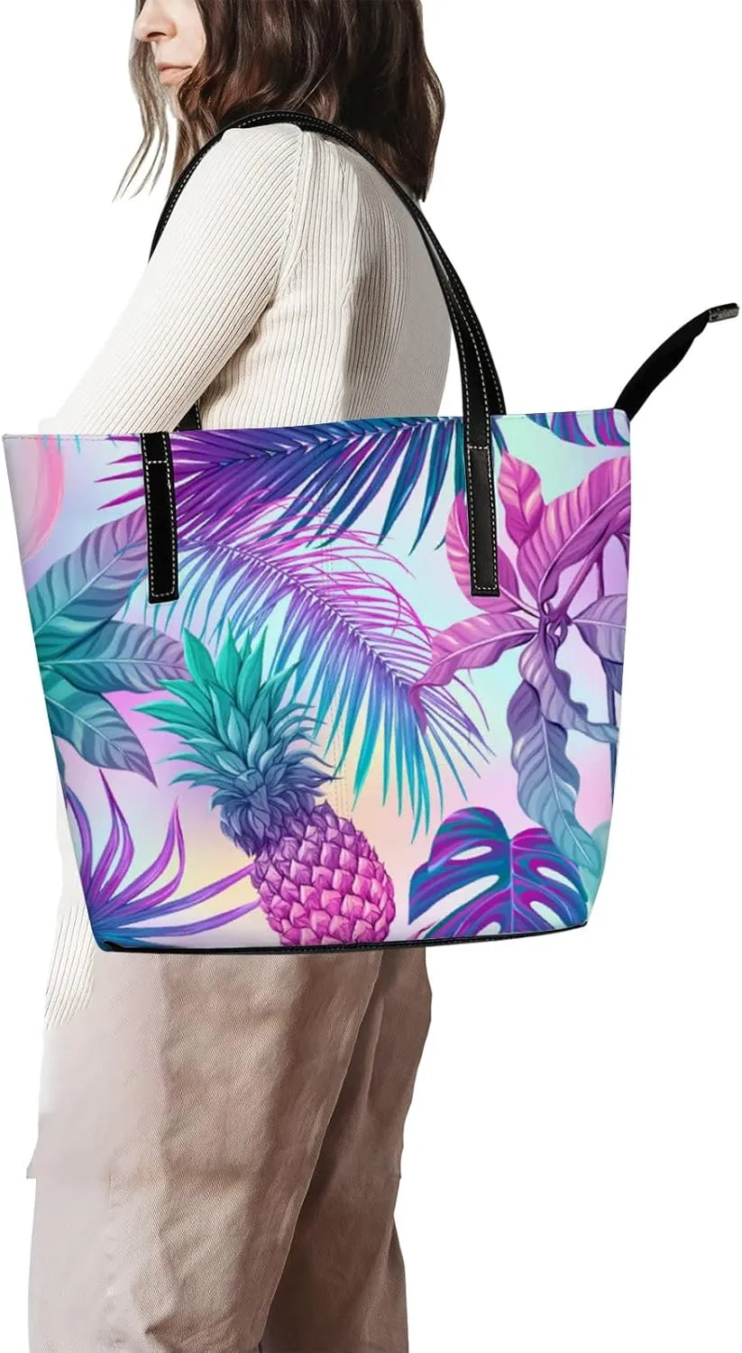 Tote Bag for Women PU Leather Handbags Women's Crossbody Handbags Work Tote Bags for Women Coachbags Tote Bag with Zipper