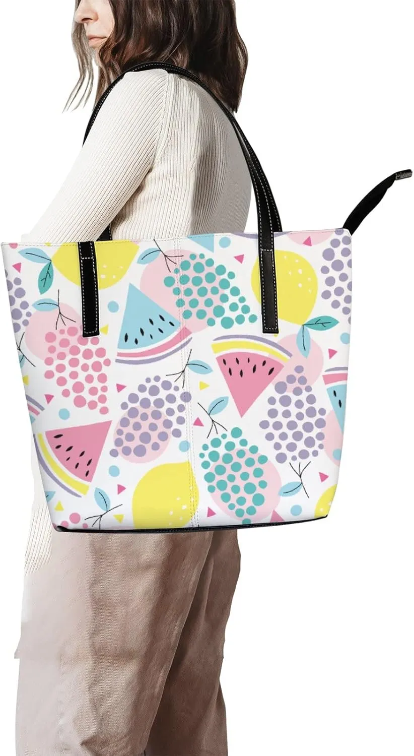 Tote Bag for Women PU Leather Handbags Women's Crossbody Handbags Work Tote Bags for Women Coachbags Tote Bag with Zipper