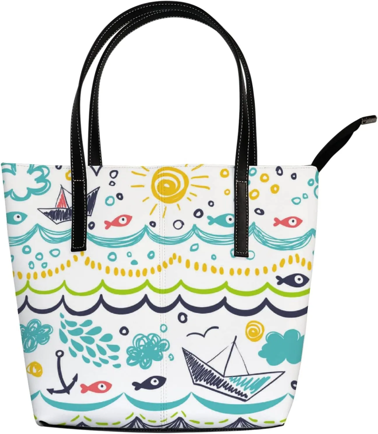 Tote Bag for Women PU Leather Handbags Women's Crossbody Handbags Work Tote Bags for Women Coachbags Tote Bag with Zipper