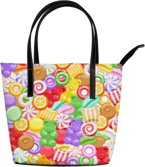 Tote Bag for Women PU Leather Handbags Women's Crossbody Handbags Work Tote Bags for Women Coachbags Tote Bag with Zipper