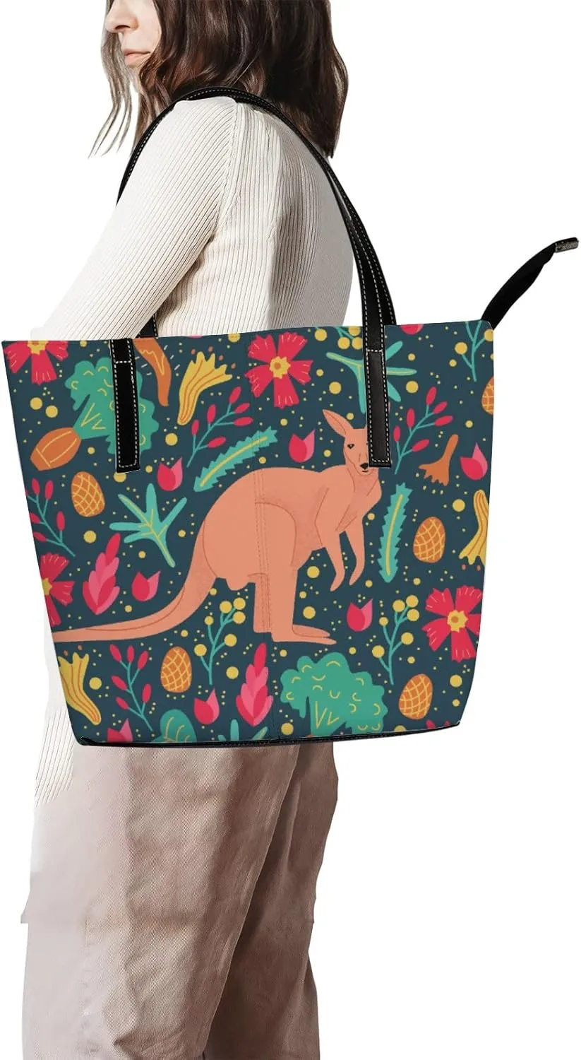 Tote Bag for Women PU Leather Handbags Women's Crossbody Handbags Work Tote Bags for Women Coachbags Tote Bag with Zipper