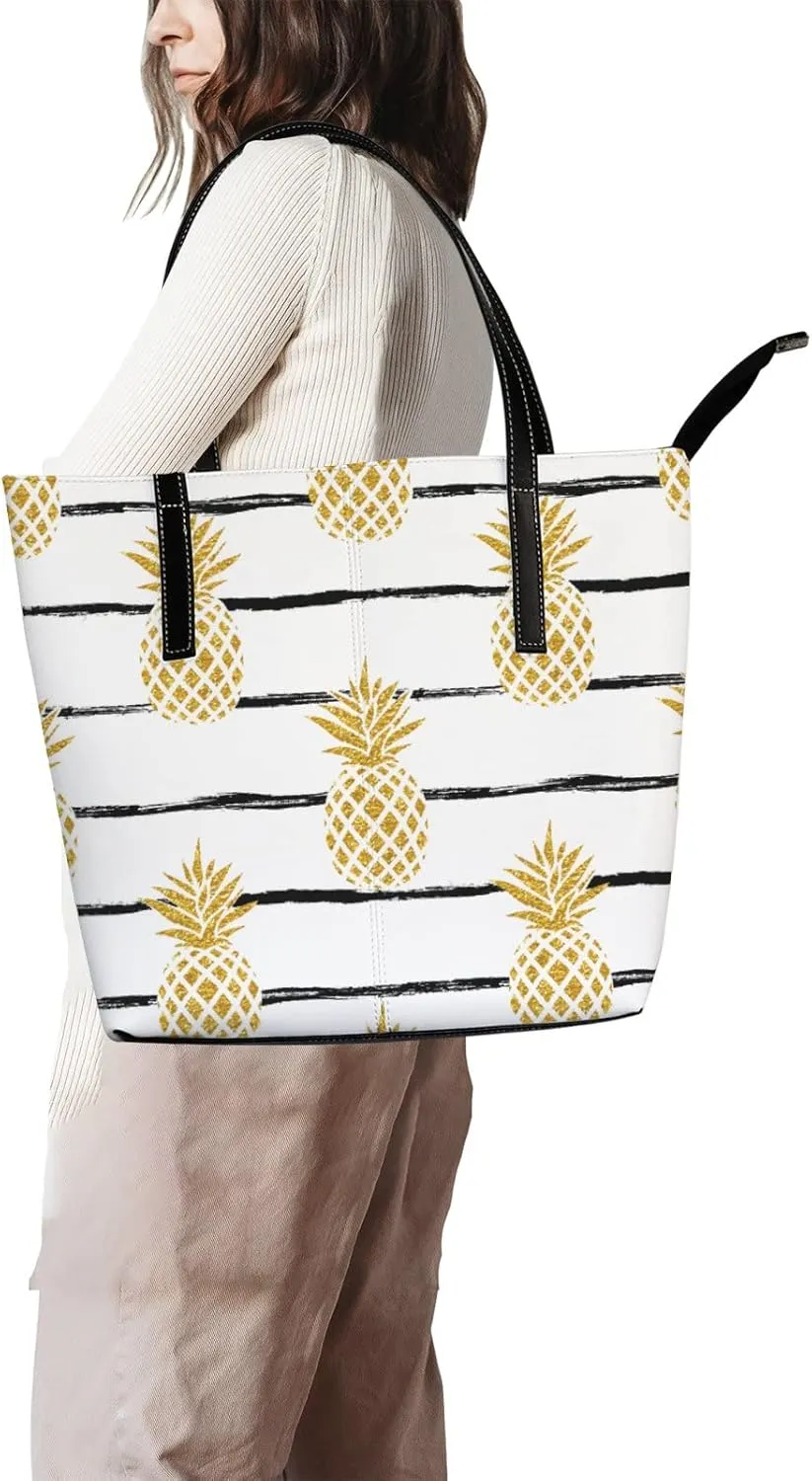 Tote Bag for Women PU Leather Handbags Women's Crossbody Handbags Work Tote Bags for Women Coachbags Tote Bag with Zipper