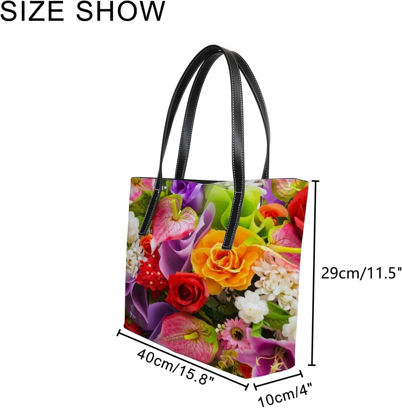 Tote Bag for Women PU Leather Handbags Women's Crossbody Handbags Work Tote Bags for Women Coachbags Tote Bag with Zipper