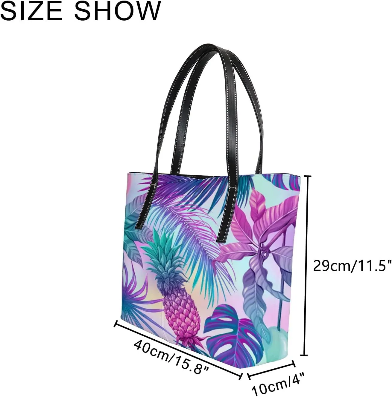 Tote Bag for Women PU Leather Handbags Women's Crossbody Handbags Work Tote Bags for Women Coachbags Tote Bag with Zipper