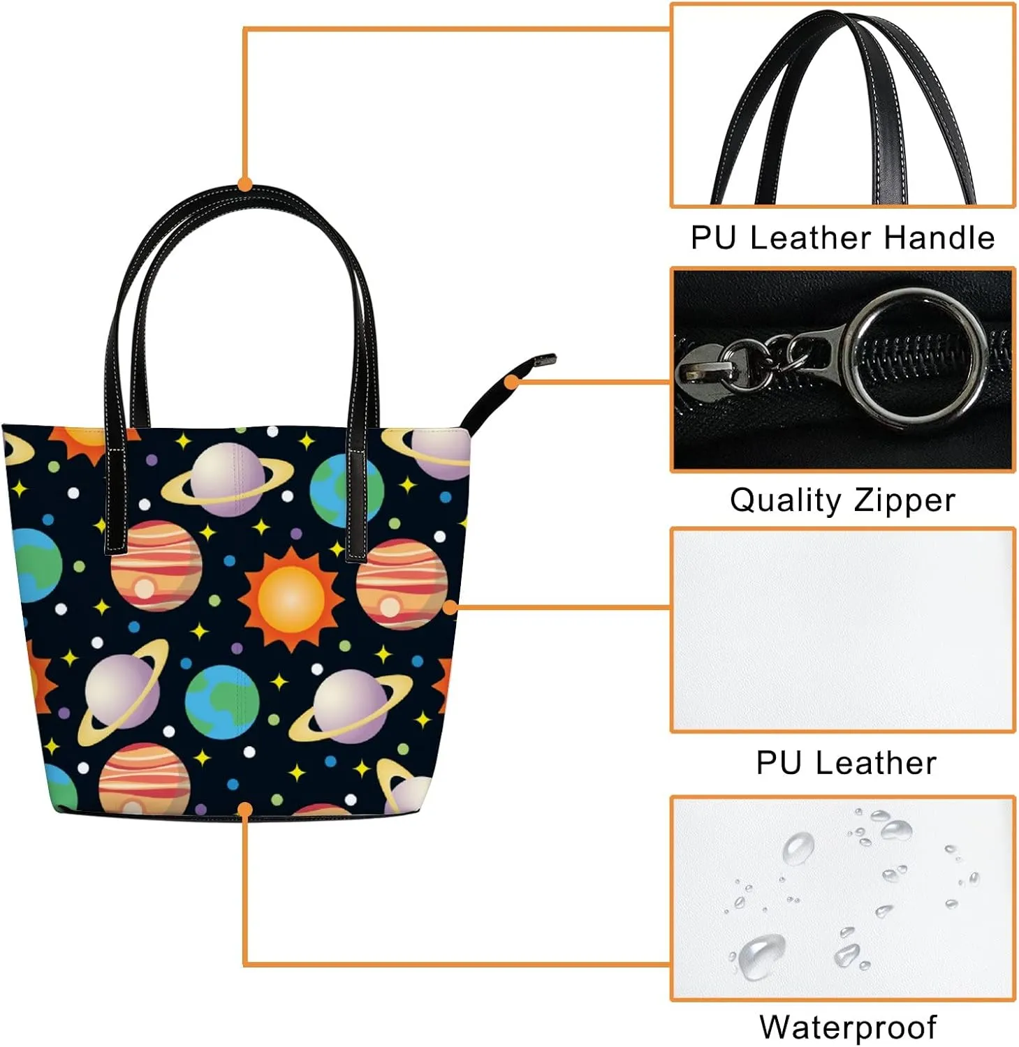 Tote Bag for Women PU Leather Handbags Women's Crossbody Handbags Work Tote Bags for Women Coachbags Tote Bag with Zipper