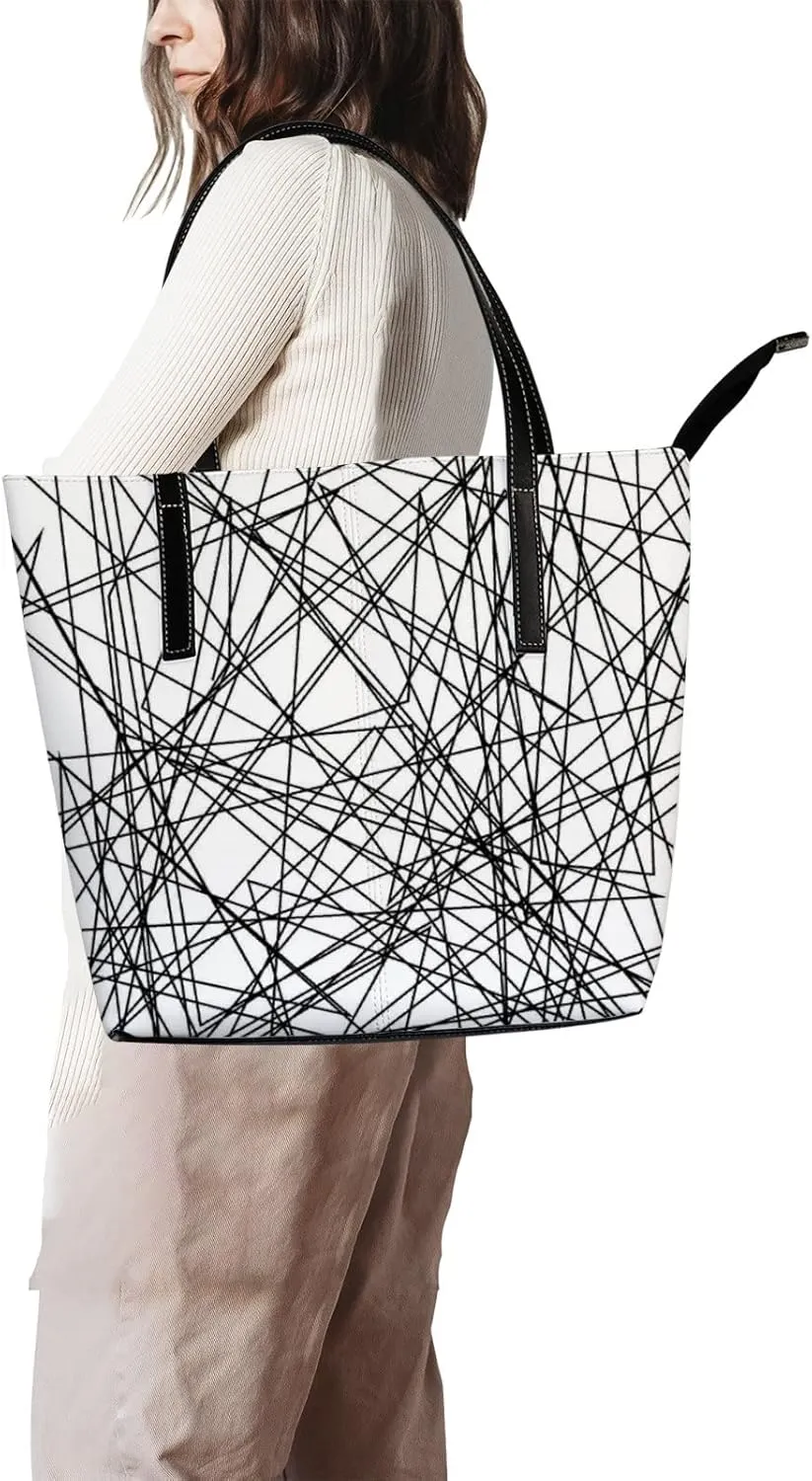 Tote Bag for Women PU Leather Handbags Women's Crossbody Handbags Work Tote Bags for Women Coachbags Tote Bag with Zipper