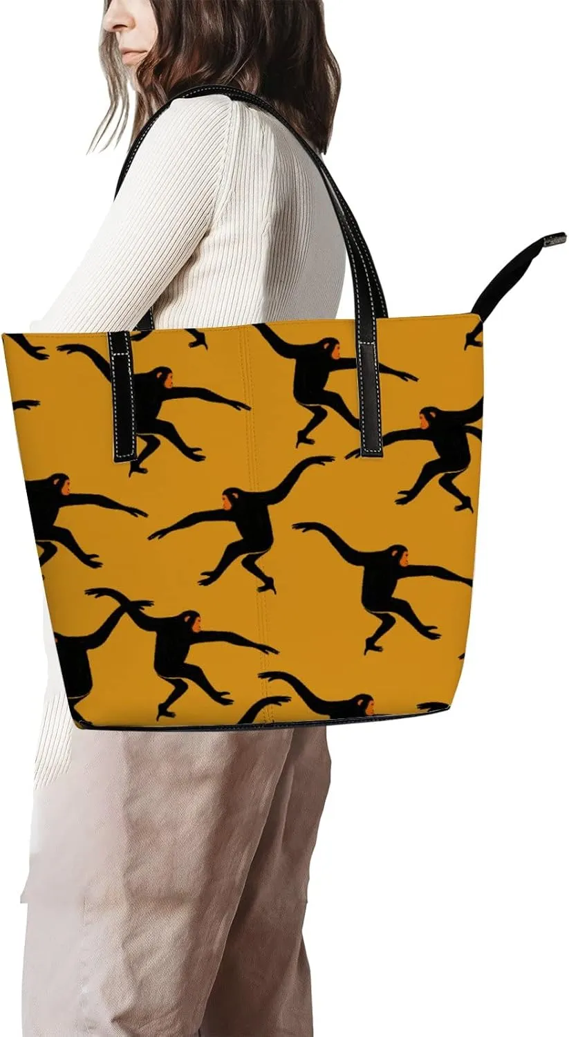 Tote Bag for Women PU Leather Handbags Women's Crossbody Handbags Work Tote Bags for Women Coachbags Tote Bag with Zipper