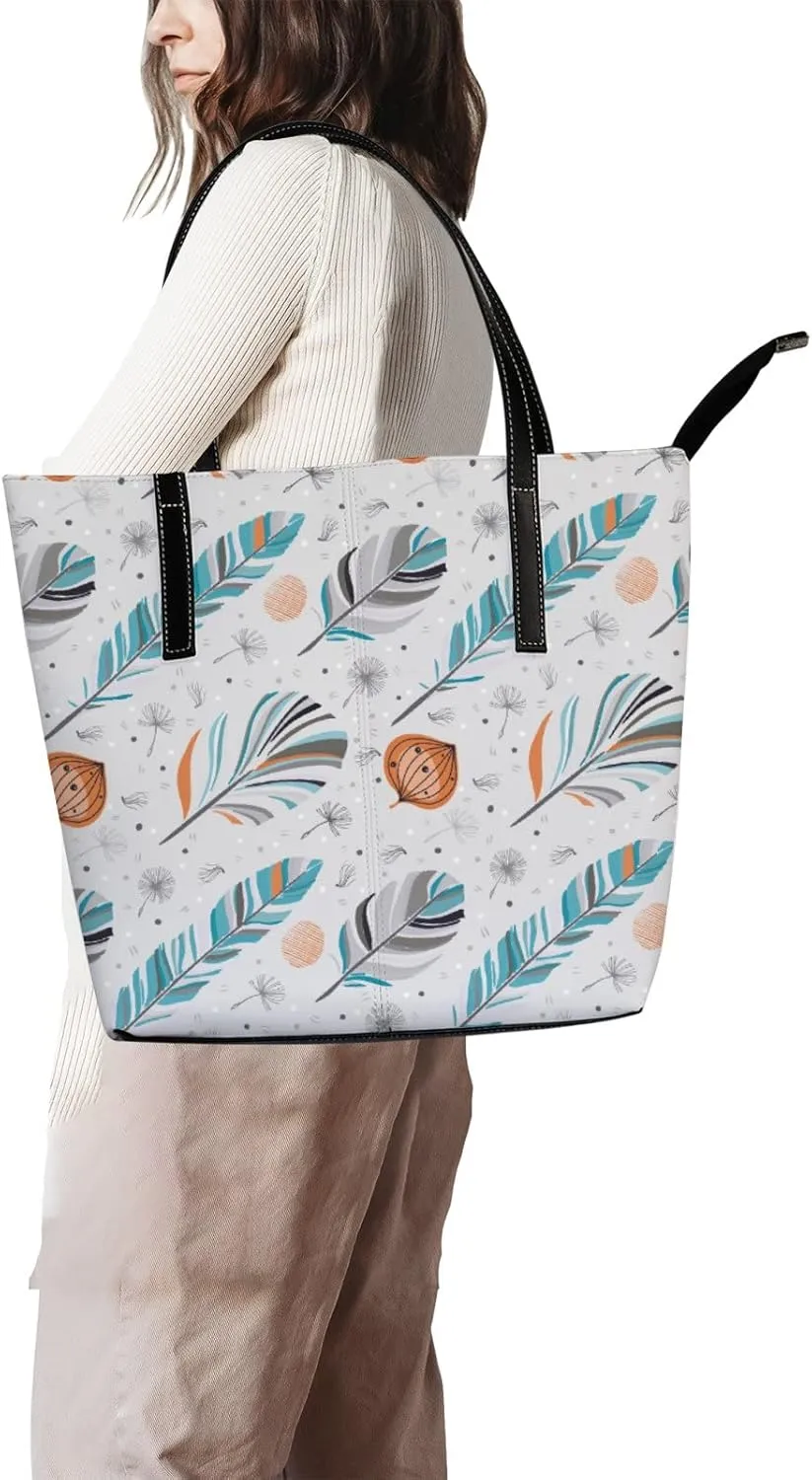 Tote Bag for Women PU Leather Handbags Women's Crossbody Handbags Work Tote Bags for Women Coachbags Tote Bag with Zipper