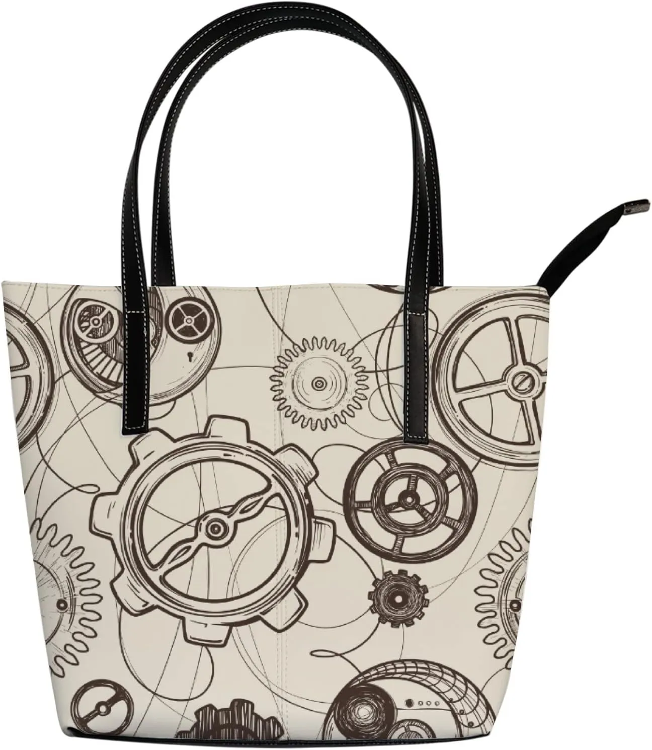 Tote Bag for Women PU Leather Handbags Women's Crossbody Handbags Work Tote Bags for Women Coachbags Tote Bag with Zipper