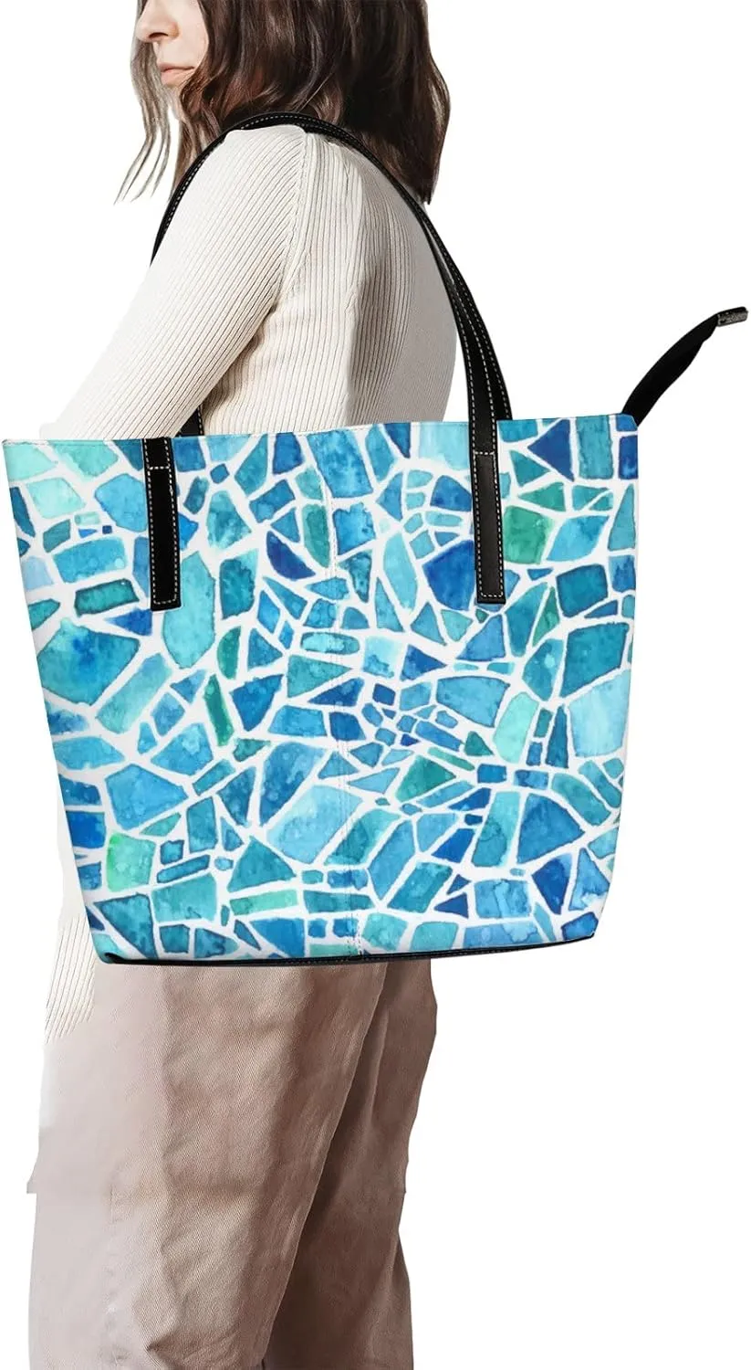 Tote Bag for Women PU Leather Handbags Women's Crossbody Handbags Work Tote Bags for Women Coachbags Tote Bag with Zipper