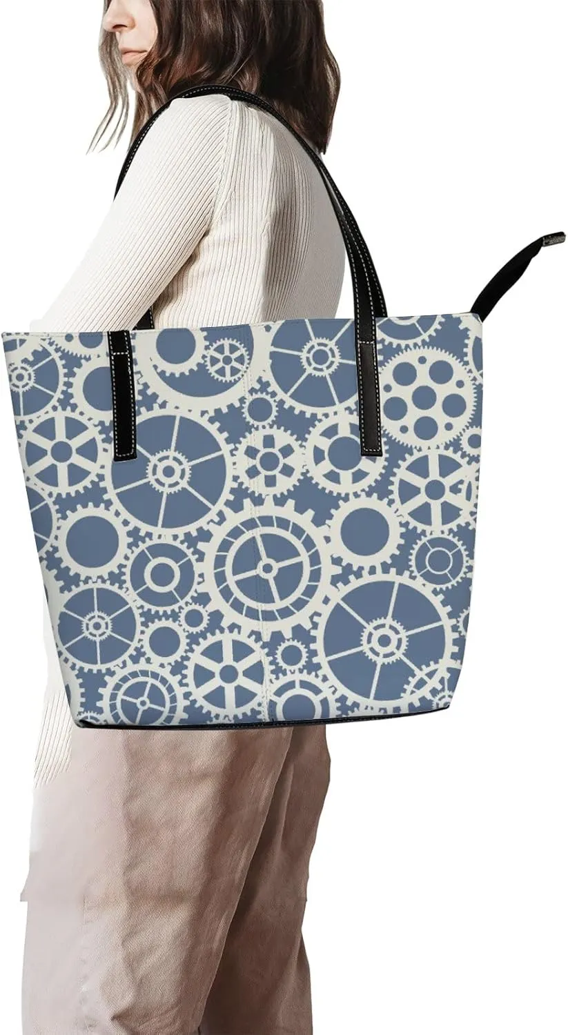 Tote Bag for Women PU Leather Handbags Women's Crossbody Handbags Work Tote Bags for Women Coachbags Tote Bag with Zipper