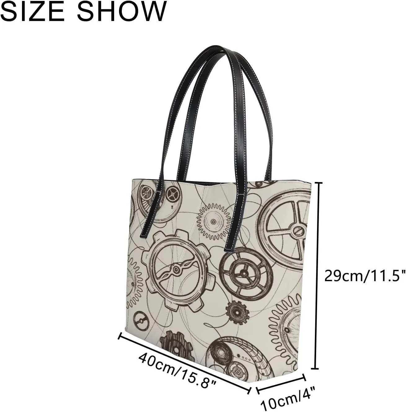 Tote Bag for Women PU Leather Handbags Women's Crossbody Handbags Work Tote Bags for Women Coachbags Tote Bag with Zipper