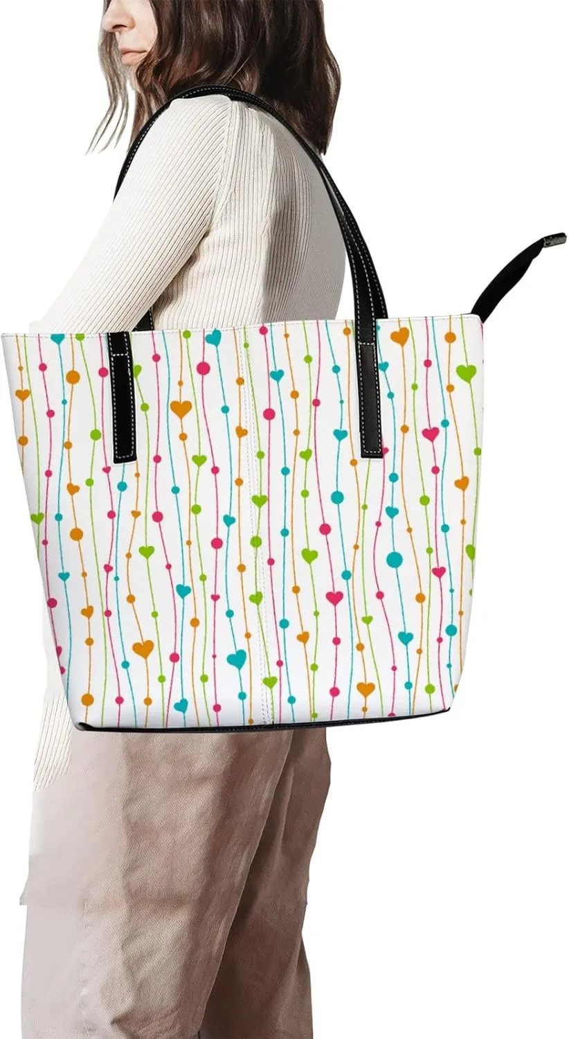 Tote Bag for Women PU Leather Handbags Women's Crossbody Handbags Work Tote Bags for Women Coachbags Tote Bag with Zipper