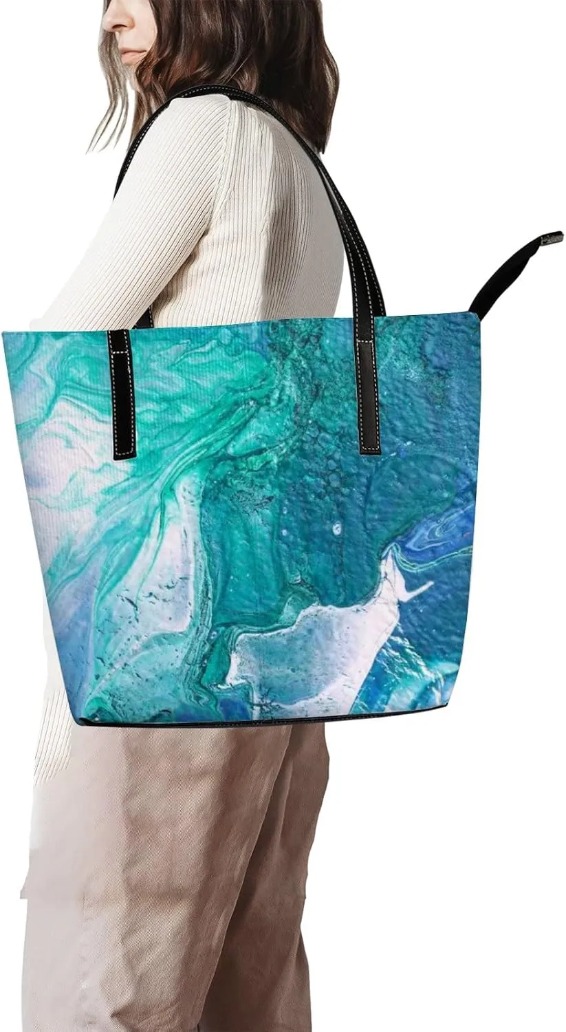 Tote Bag for Women PU Leather Handbags Women's Crossbody Handbags Work Tote Bags for Women Coachbags Tote Bag with Zipper