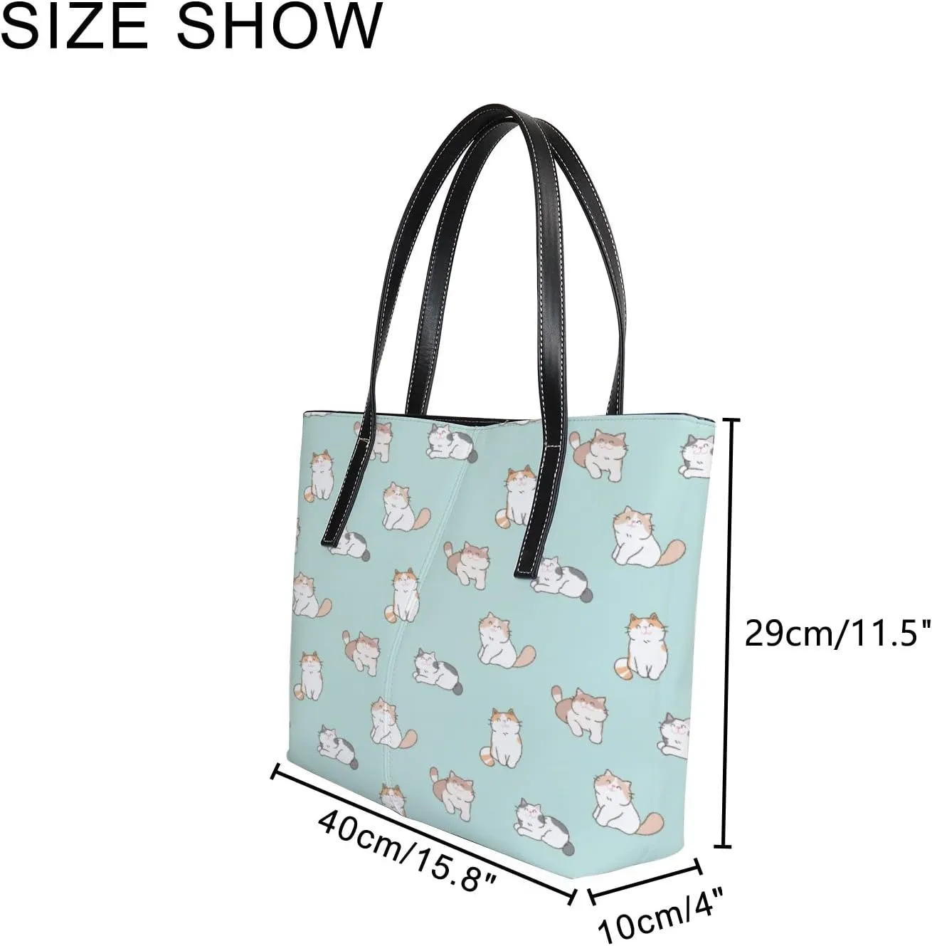 Tote Bag for Women PU Leather Handbags Women's Crossbody Handbags Work Tote Bags for Women Coachbags Tote Bag with Zipper