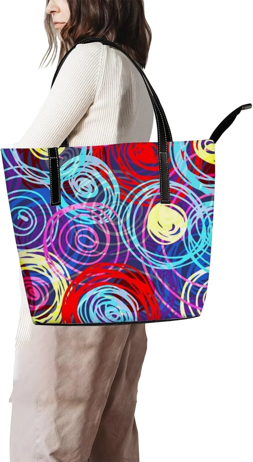 Tote Bag for Women PU Leather Handbags Women's Crossbody Handbags Work Tote Bags for Women Coachbags Tote Bag with Zipper
