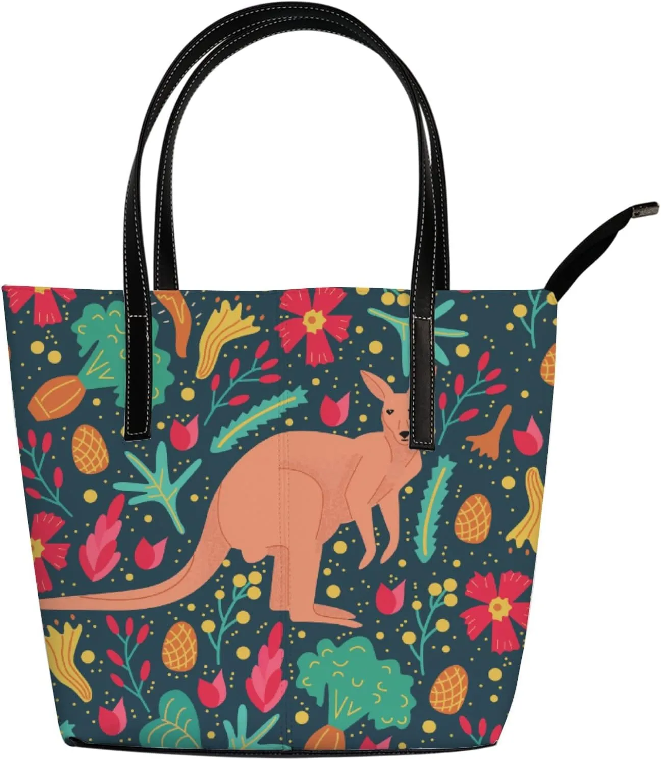 Tote Bag for Women PU Leather Handbags Women's Crossbody Handbags Work Tote Bags for Women Coachbags Tote Bag with Zipper