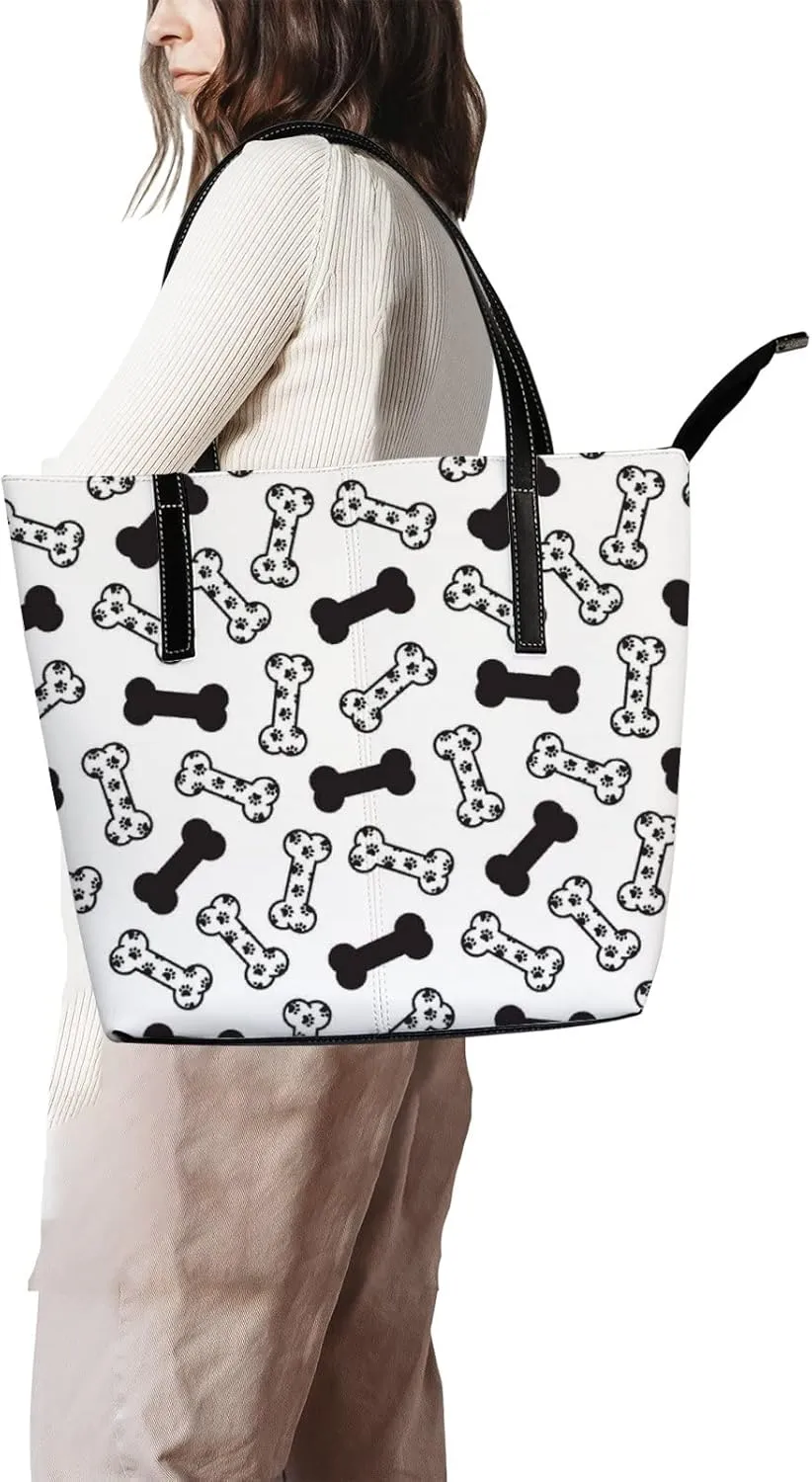 Tote Bag for Women PU Leather Handbags Women's Crossbody Handbags Work Tote Bags for Women Coachbags Tote Bag with Zipper