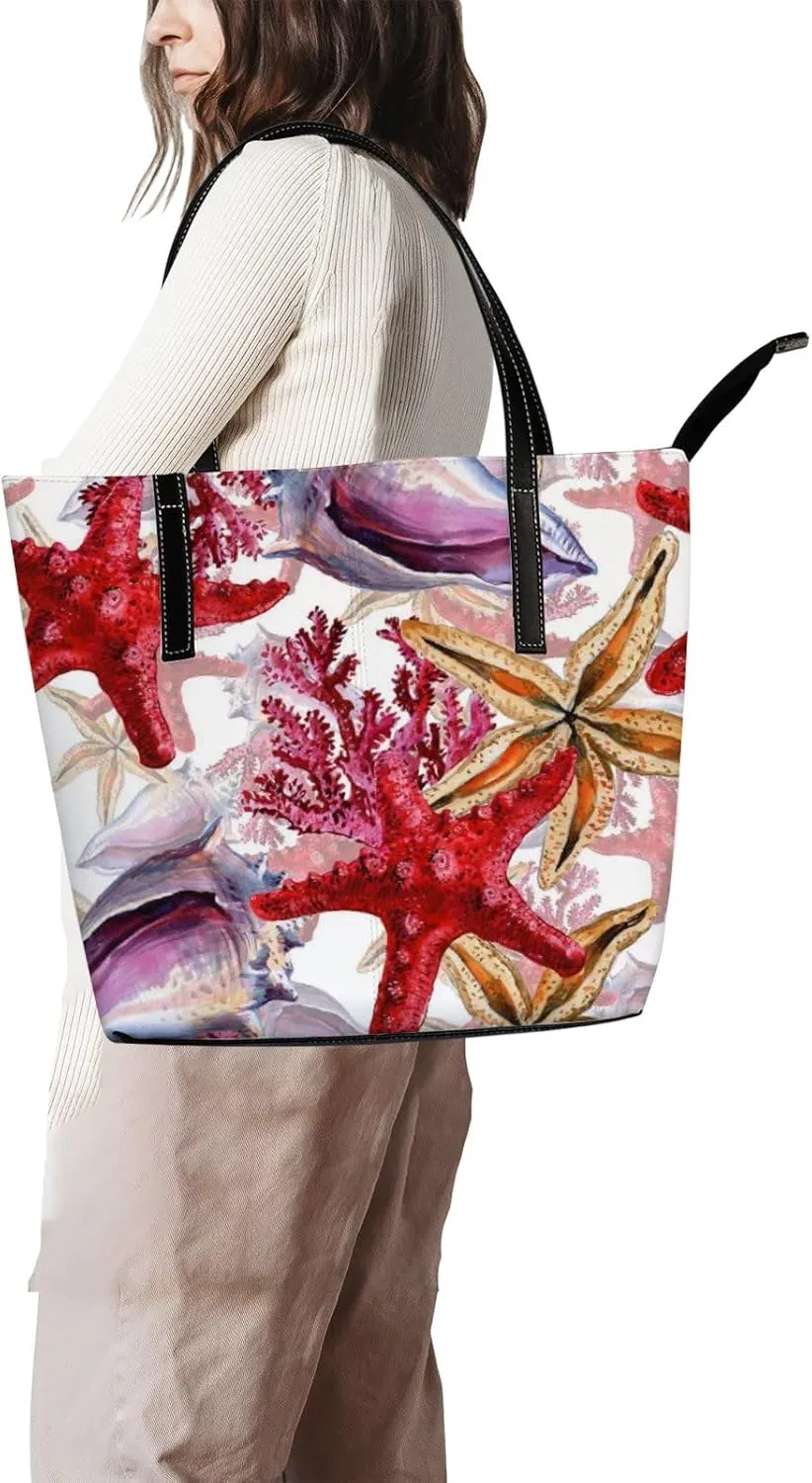 Tote Bag for Women PU Leather Handbags Women's Crossbody Handbags Work Tote Bags for Women Coachbags Tote Bag with Zipper