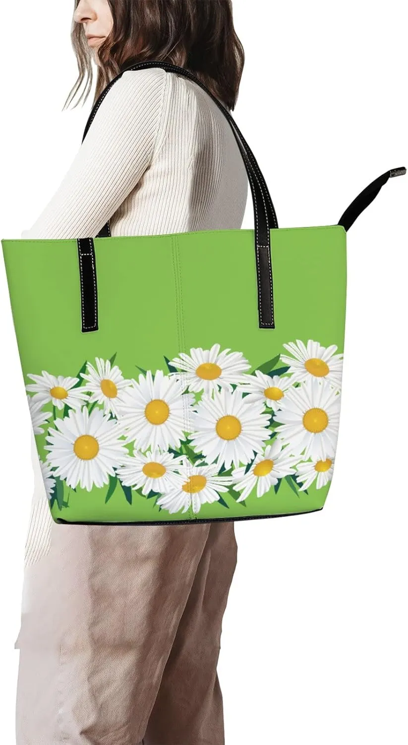 Tote Bag for Women PU Leather Handbags Women's Crossbody Handbags Work Tote Bags for Women Coachbags Tote Bag with Zipper