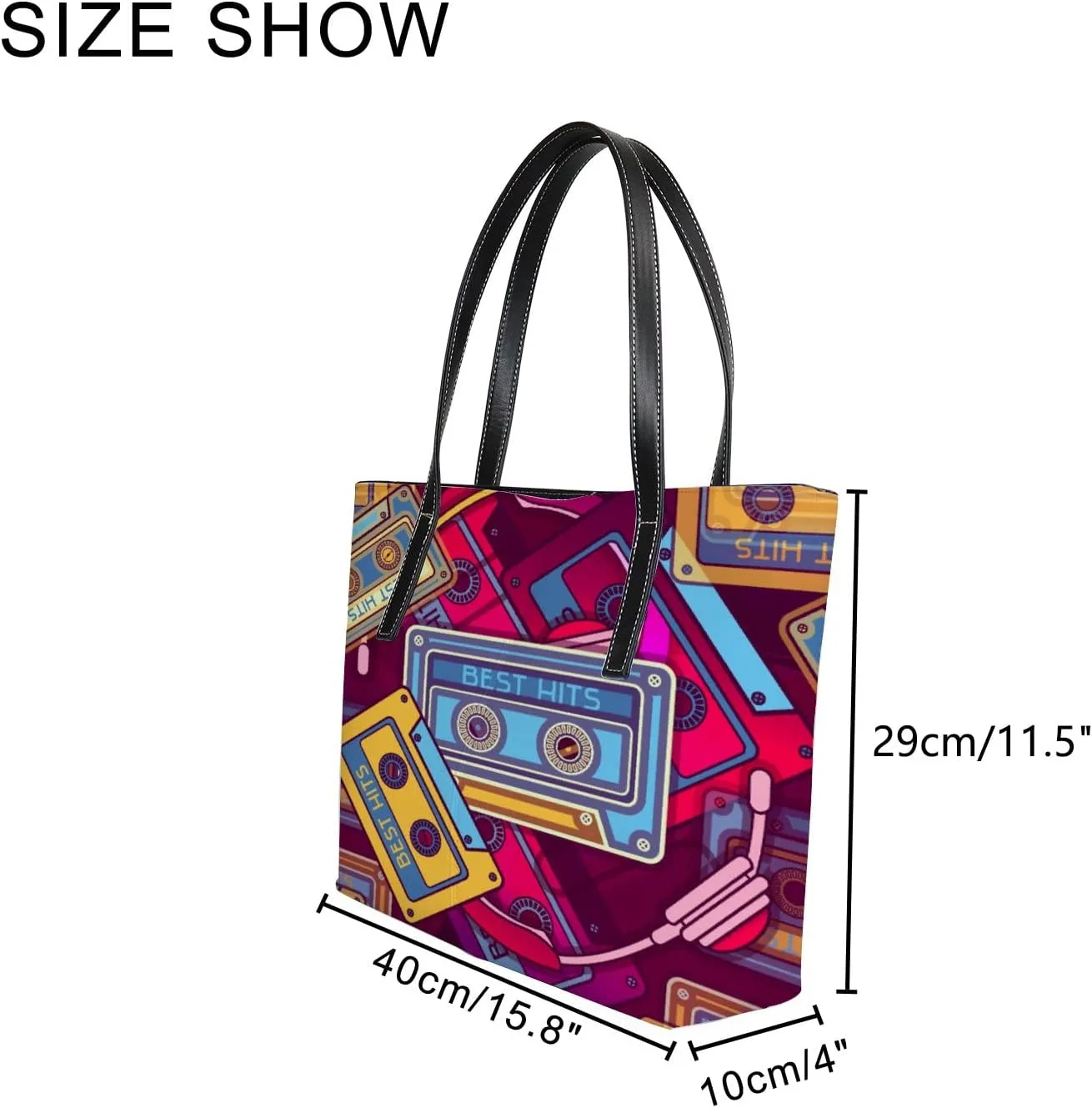 Tote Bag for Women PU Leather Handbags Women's Crossbody Handbags Work Tote Bags for Women Coachbags Tote Bag with Zipper