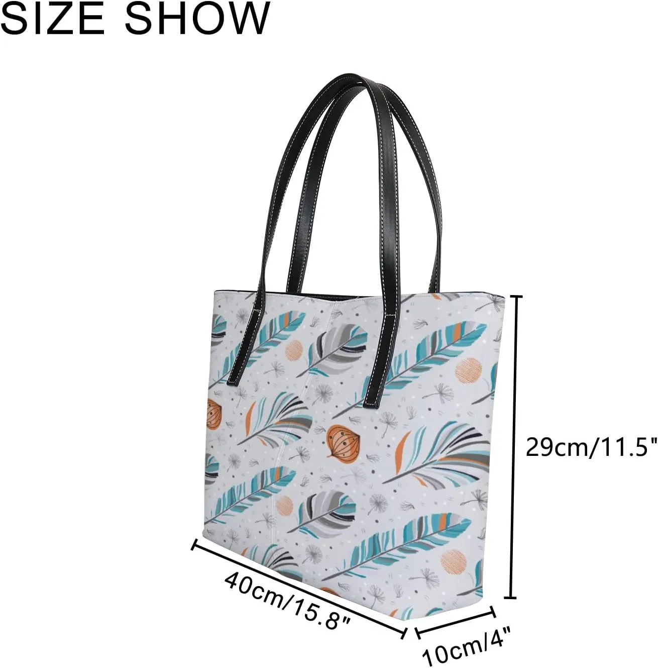 Tote Bag for Women PU Leather Handbags Women's Crossbody Handbags Work Tote Bags for Women Coachbags Tote Bag with Zipper
