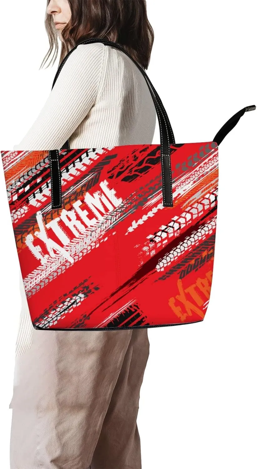 Tote Bag for Women PU Leather Handbags Women's Crossbody Handbags Work Tote Bags for Women Coachbags Tote Bag with Zipper