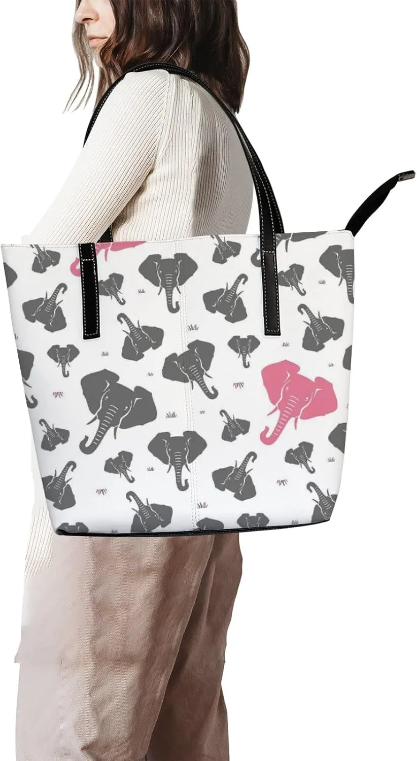 Tote Bag for Women PU Leather Handbags Women's Crossbody Handbags Work Tote Bags for Women Coachbags Tote Bag with Zipper
